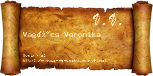 Vagács Veronika névjegykártya