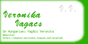 veronika vagacs business card