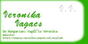 veronika vagacs business card